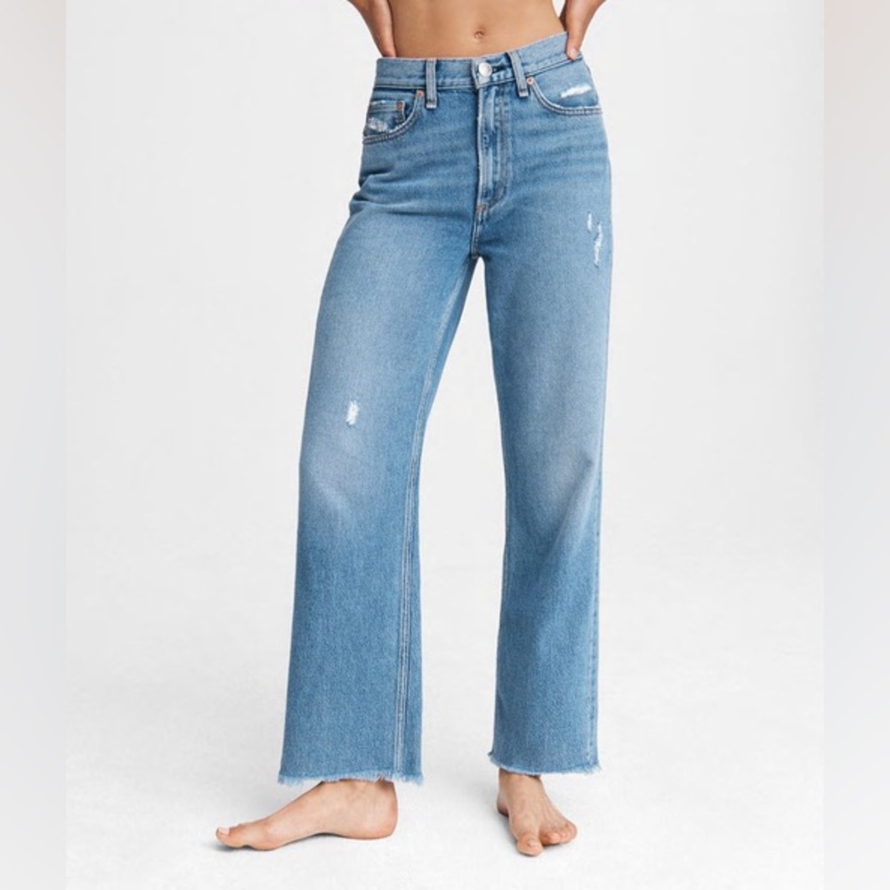 Rag & Bone Ruth Super High-Rise Straight Jeans - Bass Rock Size 31